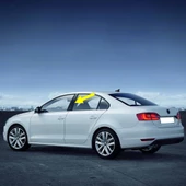 VW Jetta 2011-2014 Sol Kapı Orta B Direği Kaplaması Siyah 5C6853289 - 1