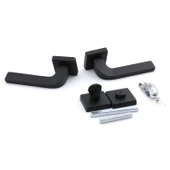 Tog Siyah Wc Banyo Uyumlu Kapı Kolu Kare Rozetli Kapı Kulpu Sağa Sola Uygun Kapı Kolları thumbnail 7