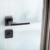 Tog Siyah Wc Banyo Uyumlu Kapı Kolu Kare Rozetli Kapı Kulpu Sağa Sola Uygun Kapı Kolları thumbnail 8