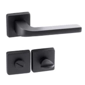 Tog Siyah Wc Banyo Uyumlu Kapı Kolu Kare Rozetli Kapı Kulpu Sağa Sola Uygun Kapı Kolları thumbnail 4