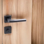 Tog Siyah Wc Banyo Uyumlu Kapı Kolu Kare Rozetli Kapı Kulpu Sağa Sola Uygun Kapı Kolları thumbnail 9