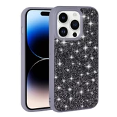 Apple iPhone 14 Pro Max Kılıf Parlak Taşlı Tasarım Pırlanta Kapak - 7