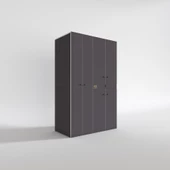 Kenzlife çamaşır-kurutma makinesi dolabı şahrur sol gri 187*120*60 çekmeceli banyo thumbnail 3