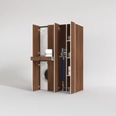 Kenzlife çamaşır-kurutma makinesi dolabı şahrur sağ cvz 187*120*60 çekmeceli banyo thumbnail 2