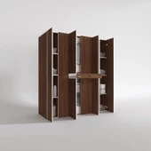 Kenzlife çamaşır-kurutma makinesi dolabı nazzam cvz 187*170*60 çekmeceli raflı banyo thumbnail 2