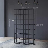 Ahşap Kitaplık Dekoratif Kutulu Büyük Kitaplık - 4