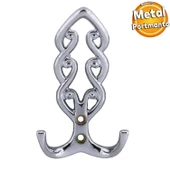 Sırma Askı Portmanto Metal Vestiyer Duvar Dolap Elbise Askısı Krom Renk Mobilya Kapı Askılığı Aparat thumbnail 1