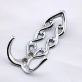 Sırma Askı Portmanto Metal Vestiyer Duvar Dolap Elbise Askısı Krom Renk Mobilya Kapı Askılığı Aparat thumbnail 5