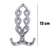 Sırma Askı Portmanto Metal Vestiyer Duvar Dolap Elbise Askısı Krom Renk Mobilya Kapı Askılığı Aparat thumbnail 7