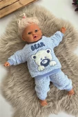 Kışlık Bebek Takımları Çocuk Giyim Bebek Kıyafeti Çocuk Kostümü welsoft takım Welsoft Peluş Unisex - 2