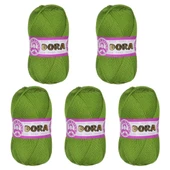 Ören Bayan Dora Örgü İpi Çayır Yeşili (066) 5'Li Paket - 1