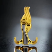 Efsane Askı Portmanto Metal Vestiyer Duvar Dolap Elbise Askısı Gold Mobilya Kapı Askılığı Aparatı - 4