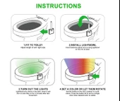 Pratik Klozet Aydınlatma Hareket Sensörlü Renk Değiştiren - 5