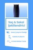 Goldmaster Merkür GM-8102 Saç Sakal Şekillendirme Makinesi - 6