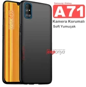 Galaxy A71 Kamera Korumalı Mat Soft Esnek Kalite Silikon Kılıf thumbnail 1