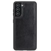Samsung Galaxy S21 Plus Uyumlu Deri Cüzdanlı Kılıf RST1 Siyah - 1
