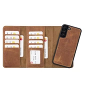 Samsung Galaxy S22 Plus Uyumlu Deri Cüzdanlı Kılıf Santa G19 - 1