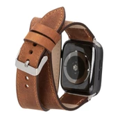 Apple Watch Uyumlu Deri Kordon 42-44-45mm DT G2 - 2