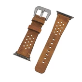 Apple Watch Uyumlu Deri Kordon Vigo 42-44-45mm G19 Taba - 4
