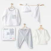Erkek Bebek Hastane Çıkışı 5 Parça Newborn Set Wawa Boys AC24720 - 1