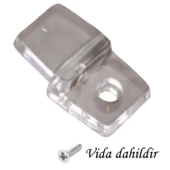 60 Adet  Ayna Tırnağı Cam Ayna Tutucu Plastik Şeffaf thumbnail 2