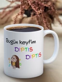 Baskılı Kupa Bardak Seramik Mug - Dıptıs Dıptıs - 5