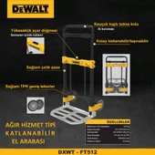 DEWALT DWT512 190Kg Profesyonel Katlanır El Arabası - 4