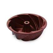 Nishev Hanımeli Döküm Kek Turta Kalıbı Bakır Renk 26cm - 1