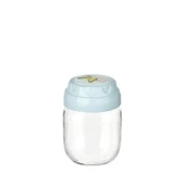 3lü Set Vintage Dekoratif Desenli Cam Kavanoz 425ml - 14,3 Oz - 4
