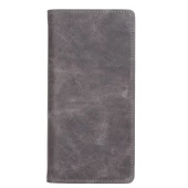 Evra 6.7 inch Uyumlu Deri Kartlıklı Kılıf TN18 Gri - 6