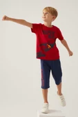 Arneta Süperman Erkek Çocuk Kırmızı Kaprili Pijama Takımı 17023 thumbnail 1