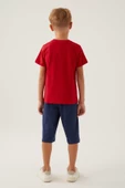 Arneta Süperman Erkek Çocuk Kırmızı Kaprili Pijama Takımı 17023 thumbnail 3