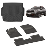Citroen C5 Aircross 2019+ 4.5D Sahler Paspas ve 3D Rizline Bagaj Havuzu thumbnail 1