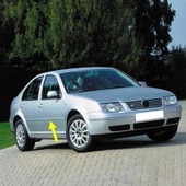 VW Bora 1999-2005 Sağ Ön Kapı Çıtası Boyanır Tip 1J4853516G - 1