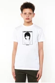 Serial Experiments Anime Lain Poster Beyaz Çocuk Bisikletyaka Tshirt - 1