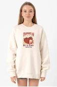The Last Of Us Bill And Frank Strawberry Jam Ekru Kadın 2ip Sweatshirt - 1