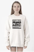 The Psycho Bunch Beyaz Kadın 2ip Sweatshirt thumbnail 1