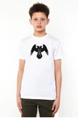 Thor's Ravens Huginn and Muninn Beyaz Çocuk Bisikletyaka Tshirt - 1