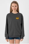 Big Bang Theory Bang Logo Füme Kadın 2ip Sweatshirt - 1