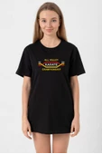 Cobra Kai All Valley Karate Championship 1984 Siyah Kadın Oversize Tshirt thumbnail 1