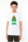 Mr Beast Team Trees Beyaz Çocuk Bisikletyaka Tshirt - 1