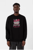 Dragon Ball Z Anime Master Roshi Ho!! Siyah Erkek 2ip Sweatshirt - 1