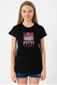 Dragon Ball Z Anime Master Roshi Ho!! Siyah Kadın Tshirt - 1