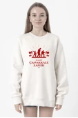 18 Mart Çanakkale Savaşı Red Beyaz Kadın 2ip Sweatshirt thumbnail 1