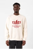 18 Mart Çanakkale Savaşı Red Ekru Erkek 2ip Sweatshirt - 1