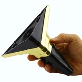 Golden Köşe Lüks Mobilya Kanepe Sehpa TV Ünitesi Koltuk Ayağı Baza Ayakları Siyah Altın 14 cm thumbnail 6