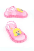 Gezer Kız Çoçuk Yazlık Işıklı Şeffaf Sandalet Pembe - 1
