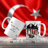 Mustafa Kemal Atatürk - 10 Kasım 1938 - Dolmabahçe - Atatürk'ün Sözleri -Kupa Bardak - 1