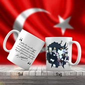 Mustafa Kemal Atatürk'ün Çocuk Sevgisi - Atatürk'ün Sözleri -Kupa Bardak - 1