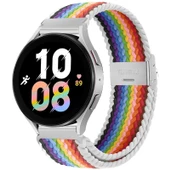 Samsung Galaxy Watch 4 5 6 7 FE 40 40 44 Classic 42 43 46 47 mm Kordon Metal Klipsli Flexi Örgü - 4